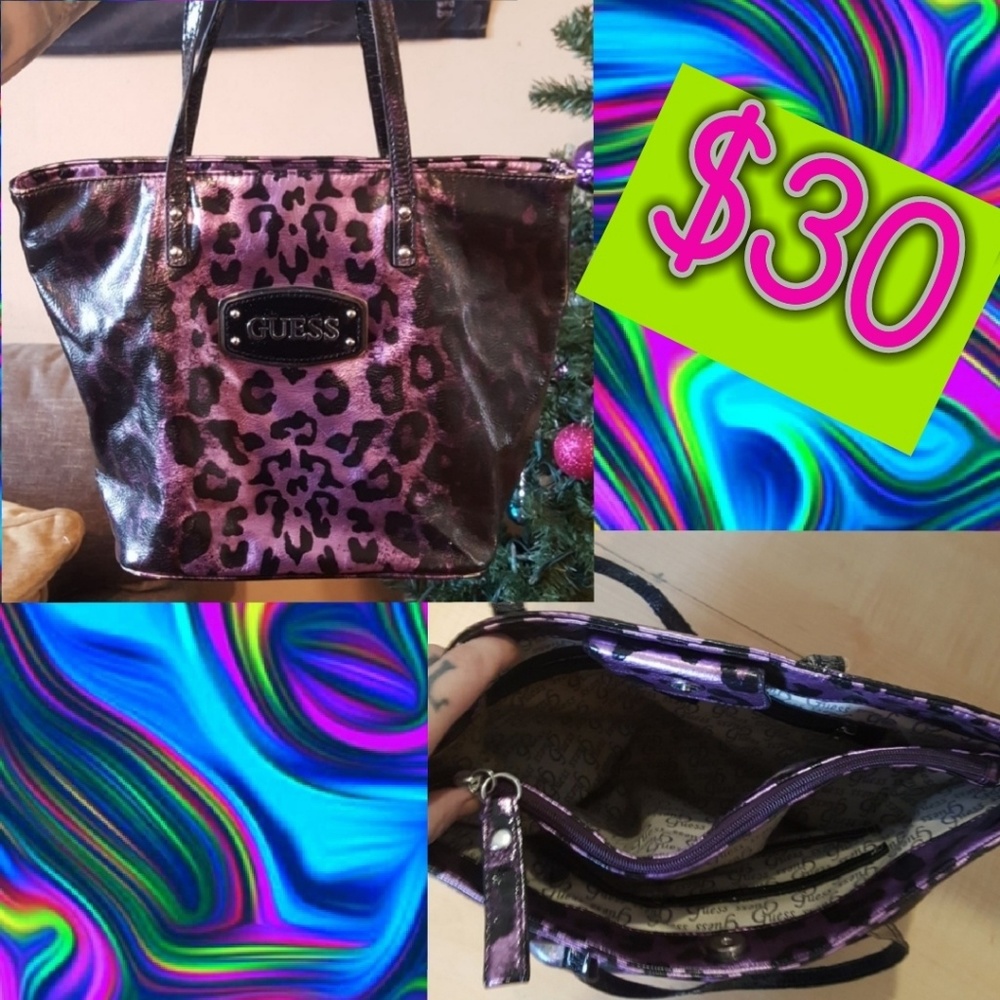 Awesome Large Leopard Guess Tote